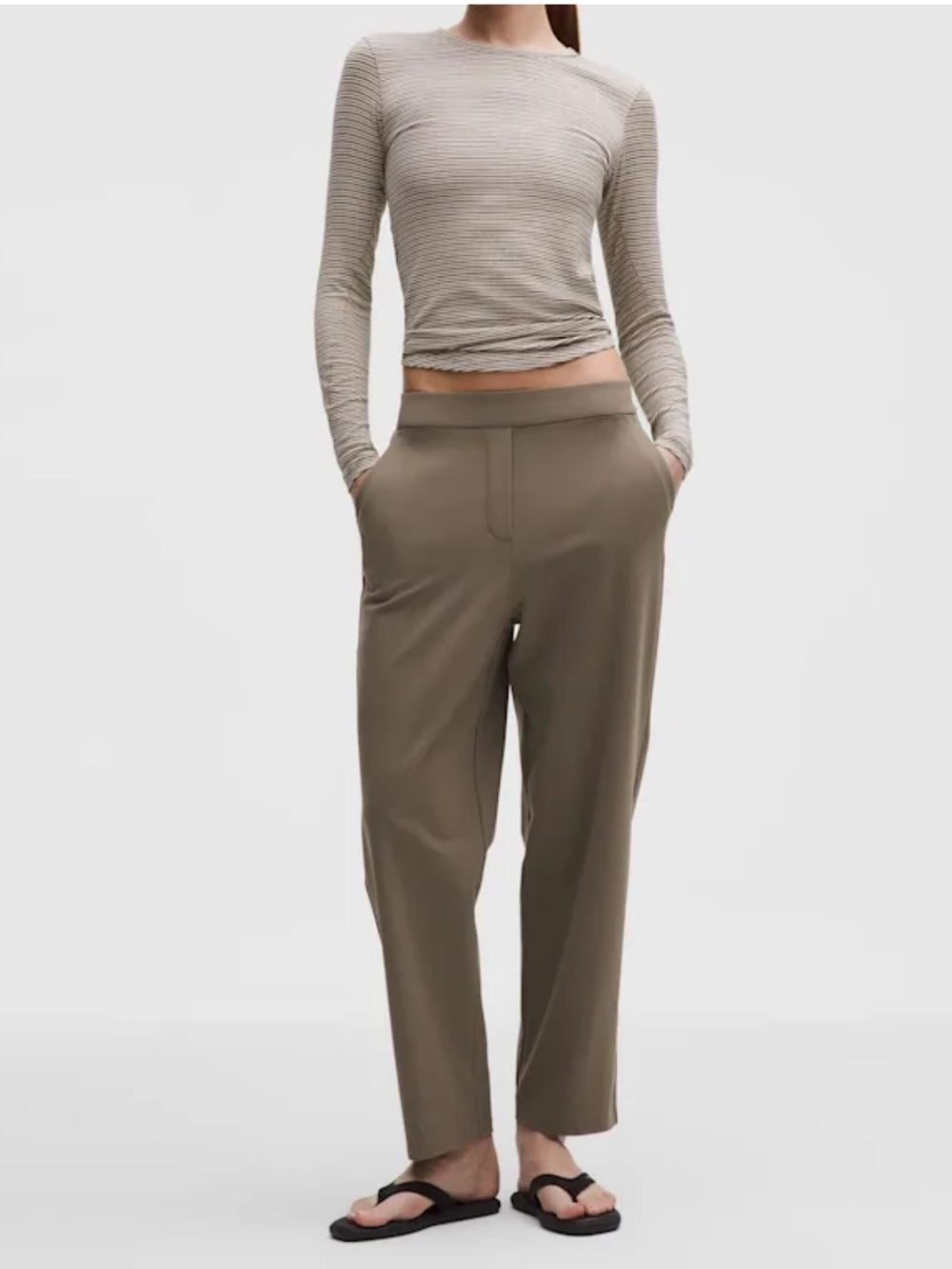Lululemon Daydrift High-Rise Tapered Trouser Short in Nomad